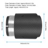 Carbon Fibre 80 mm Inlet 101 mm Outlet Tail Throat