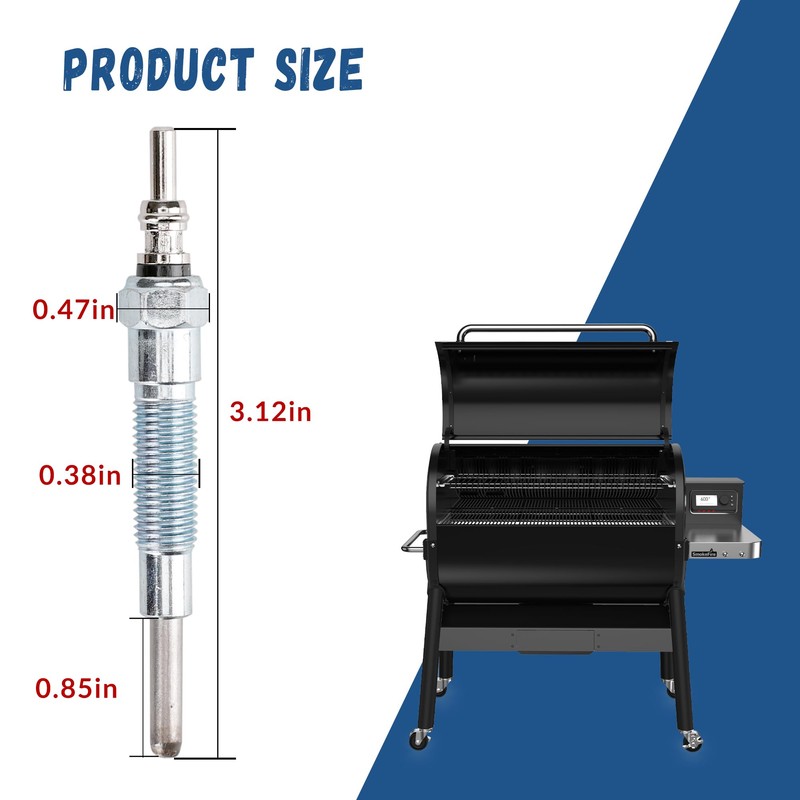OTINUBEE 7009 Glow Plug 2Pcs Compatible with Weber SmokeFire EX4