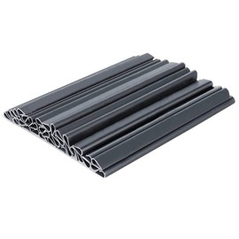 Pack of 40 Clamp Rail Strips PVC Clip Privacy Film Privacy Film Privacy Screen Clips PVC Mounting Clips Privacy Screen Double Rod Mats Privacy Strips for Attaching Fence Film Anthracite