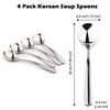 Korean Soup Spoon 18/10 Stainless Steel: Large Round Soup Spoons