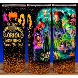 Unbranded Hocus Pocus Glorious Morning Makes Me Sick Orange Cup Mug Tumbler 20oz