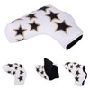L Shape PU Leather Star Embroidery Semicircular Waterproof Thicken Plush