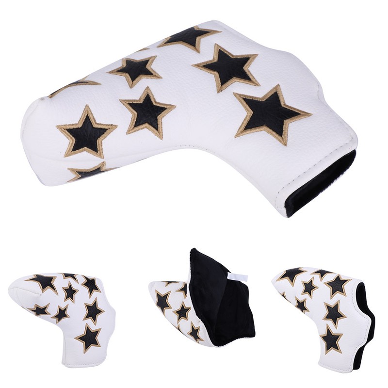 L Shape PU Leather Star Embroidery Semicircular Waterproof Thicken Plush
