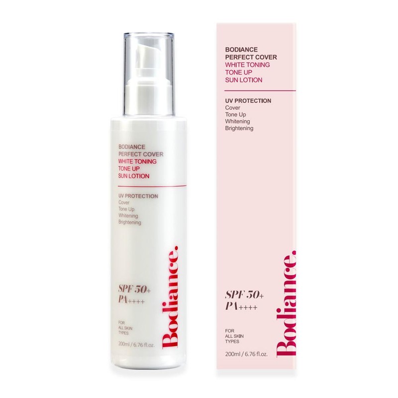 Bodiance Perfect Cover White Toning Tone Up Sun Lotion 200ml