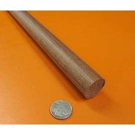 Micarta Canvas CE Phenolic Round Rod 1.00" (1") Diameter x 48" Length 1 Unit