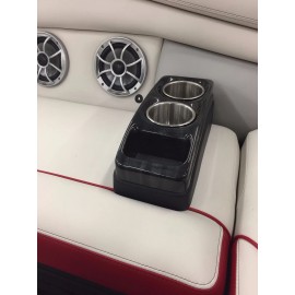 BUYCUPHOLDERS Portable Cup Holders (Greywood Black) Pontoon RV Boat BUYCUPHOLDERS