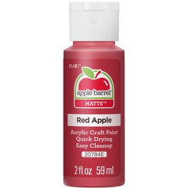 Plaid Acrylic Paint, Red Apple, 2 oz