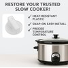 Slow Cooker White Knob Replacement Compatible with Crock-Pot and Rival