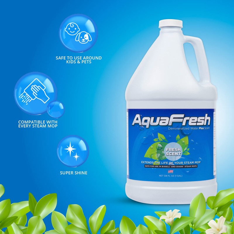 Aqua Science Demineralized Water Steam Mop Cleaning Solution - Premium