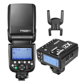 Godox TT685II-F TTL GN60 2.4GHz Wireless HSS 1/8000s Flash Speedlite with X2T-F Wireless Flash Trigger Transmitter Compatible for Fuji Cameras