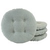 Klear Vu Omega Gripper Non-Slip Tufted Barstool Cushions, 4 Pack,