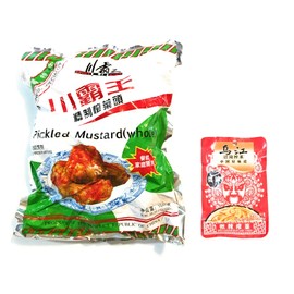 Spicy King Pickled Mustard (Whole)35.27 Oz 精制榨菜头AND 1 Wujian Spicy Flavour Mustard Tuber 2.82 Oz