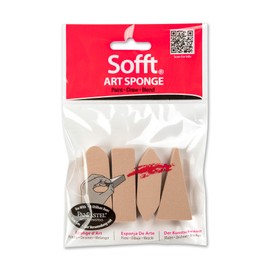 Colorfin PP61100 Sofft Art Sponges, Assorted, 4-Pack