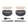 Cteaffee 38 oz Large Ceramic Ramen Bowls Set of 2