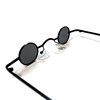 MeSmart Steampunk Small Round Sunglasses, Small, Small Diameter, Lightweight, Black,