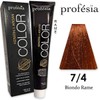 Profesia Color Permanent Professionelle Haarfarbe 7/4, 100 ml