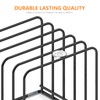 KORRTFID Kitchen Cabinet Organizer, Steel Cookware Holder, Divided Holder with