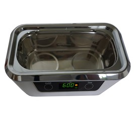 iSonic® Digital Ultrasonic Cleaner Personal Model DS300 with Elongated Tank and Two Wafer transducers to Clean Jewelry, Eyeglasses, Large Sunglasses, air Brushes, etc. 110V, 55W