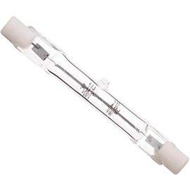 Satco S3184 Double Ended Base Halogen Lamp, 250 Watts, 120 Volts, 4500 Lumens, T3 Shape, R7s ANSI Base, 100 CRI, 2900 CCT (Kelvin), 360 Beam Spread, 1500 Average Rated Hours, Clear Finish