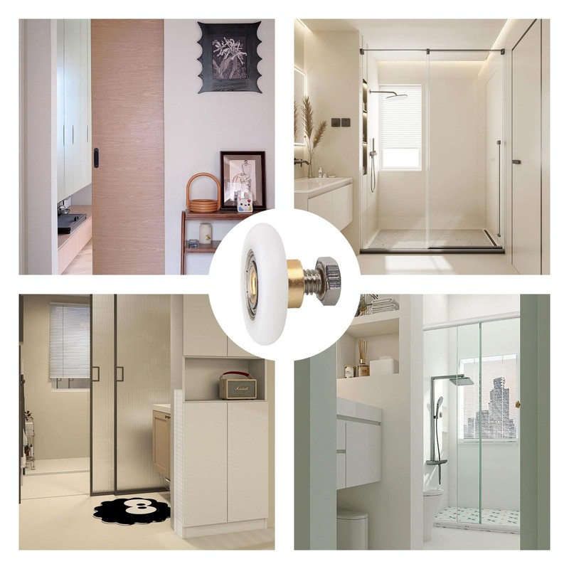 Leliafleury 4 Sets Shower Door Rollers 27mm Shower Doors Wheels