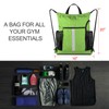 BeeGreen Royal Blue Drawstring Backpack Bag with Shoe Compartment X-Large