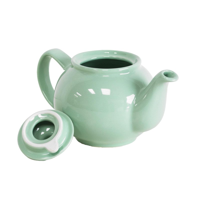 Pastel Mint Green 2 Cup Stoneware Teapot 450ml Eclectic Cafe