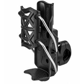 Motorcycle & Bike Cup Holder for Handlebar – Automatic Clamping Water Bottle Holder with 360° Rotation for E-Bikes & Motorcycles