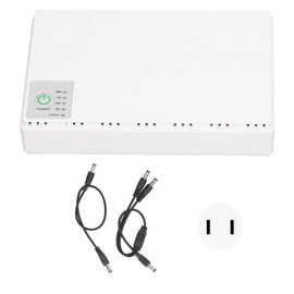 Mini UPS Battery Backup 10400mAh 5V 9V 12V POE 15V 24V Output Uninterruptible Power Supply for Router Modem 85‑265V US Plug