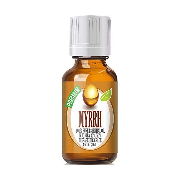 Myrrh Essential Oil - 100% Pure in Jojoba (40%/60% Ratio) Best Therapeutic Grade - 30ml