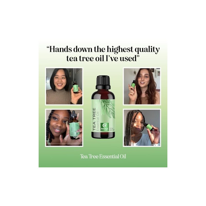 Maple Holistics Pure Tea Tree Oil for Hair - Undiluted