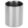 Stainless Steel Pencil Cup Holder Desk Organizer Flower Vases Pen