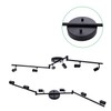 AIBOO 6-Light Adjustable Dimmable Track Lighting Kit, Flexible Foldable Arms,