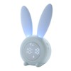 Digital Alarm Clock Cute Bunny Shape LED Night Light Luminous