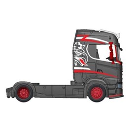 Bburago B18-32207 Street FIRE HAULERS Custom CABS Saab Die-cast Model, Black