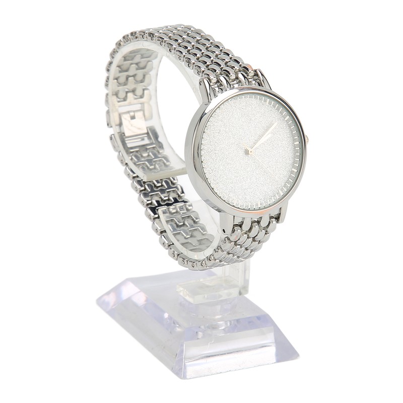 3pcs Women Watch Rhinestone Bracelet Set Accurate Time Stylish Waterproof