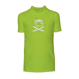 IQ-UV iQ-Company Children's Shirt UV 300 Protection Rash Guard T-Shirt, Children's, 300 Kinder Shirt, UV-Schutz T-Shirt, Neon-Green, 12 Years