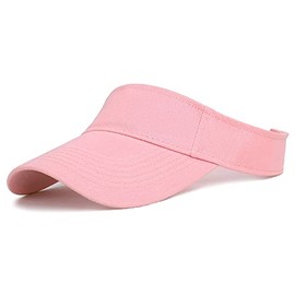 Sun Visor for Kids Adjustable Girls Sun Cap - Summer Outdoor UV Protection Sports Hat for 2 to 6 Years Pink
