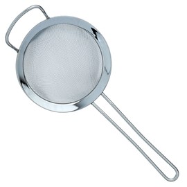 Grunwerg ST-3005 Fine Mesh with Polished Edge and Handle, Silver, 5-Inch, 12 cm Diameter
