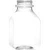 [50 PACK] Empty Clear Plastic Juice Bottles with Tamper Evident