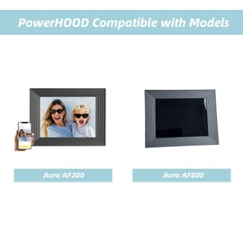 PowerHOOD 5V AC/DC Adapter Compatible with Aura Mason WiFi Digital Picture Frame AF200 Sawyer AF-300 Smith AF-400 Harper AF-800 HD Mat Display AF200-RP AF200-GRPS AF200-WHT AF800-RAL Power Supply PSU