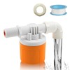Float Valve for Water Tank, 1/2" Side Inlet Automatic Water