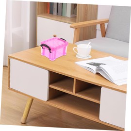 BESPORTBLE 2sets Storage Box with Locking Lids Jewelry Container for Arts Crafts Stationery and Trinkets Candy Color Organizer for Home 4pcs*2