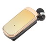 Retractable Earpiece, Retractable Headset Clip On Bluetooth Earphone with LED