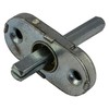 Gedotec Aluminium Window Handle White Window Olive on Oval Rosette