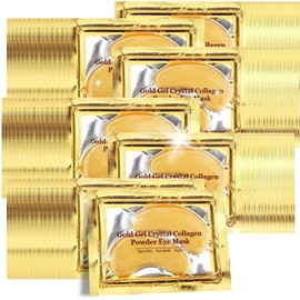YMEYFAN Gold Under Eye Mask, 100 Pairs 24K Gold Collagen Under Eye Patches Skincare for Puffiness Eyes Dark Circles Treatments, Rreduce Wrinkles Fine Lines Firm Skin, Spa Salon Estheticians Supplies