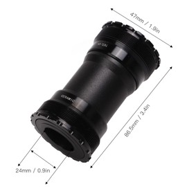 Bicycle Bottom Bracket, T47 Bicycle Bottom Bracket 24 mm with Ceramic Bearings for Cycling