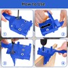 41 Pieces Wood Dowel Jig Kit, 6/8/10mm Precision Drill Guide,