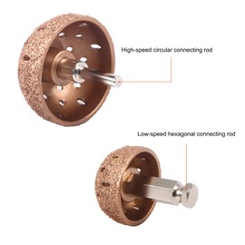 ZHONG AN 4 Pieces Tire Repair Tools, 42mm x 55mm Tungsten Steel Grinding Wheels, Patch Roller and Scraper for Car Tire Repair, Grinding and Polishing