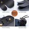 Prespollw Leather Archery Finger Tab – Double Layer Right-Hand Grip