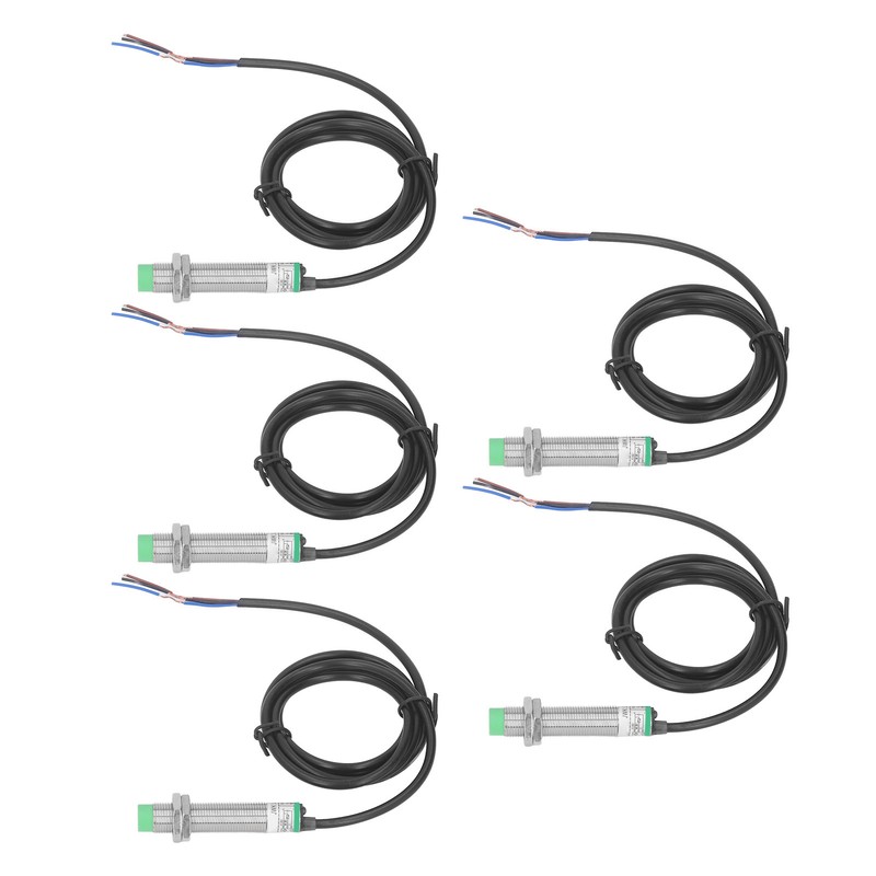 5PCS Inductive Proximity Sensor Non Contact Proximity Switch M12 NPN